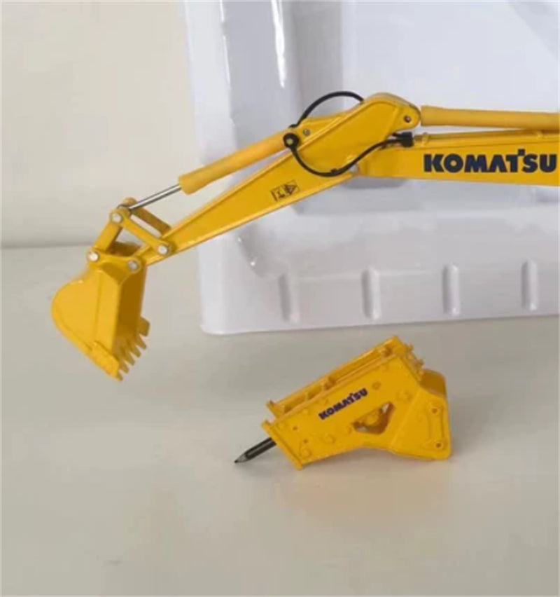 1:50 PC220-10 w/ blue & yellow hammer KOMATSU DIECAST Model