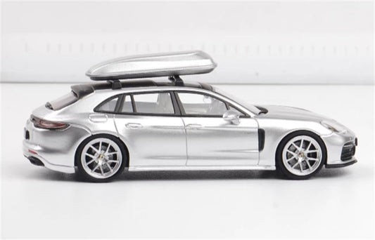 1:64 Porsche Panamera Travel version Limited Edition 699pcs ONLY  Silver Rhino Model DIECAST Model