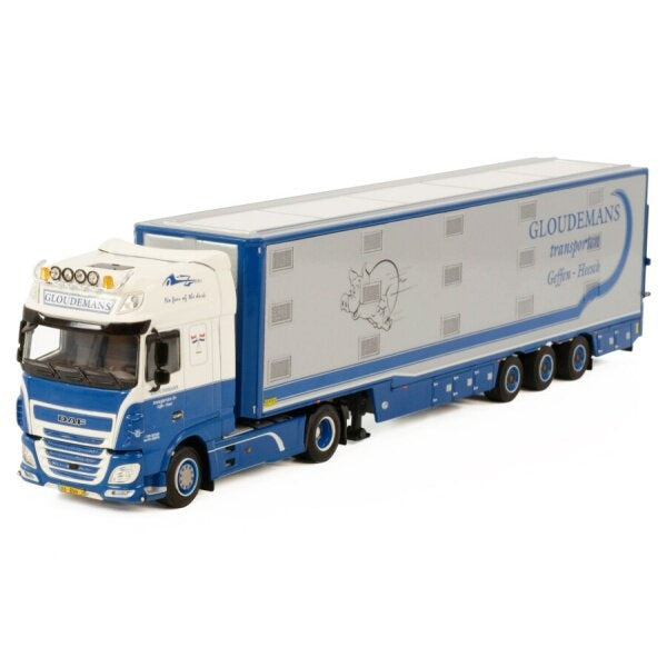1:50 DAF GLOUDEMANS XF CAB 4X2 LIVE STOCK TRAILER 3 AXLE WSI   DIECAST Model