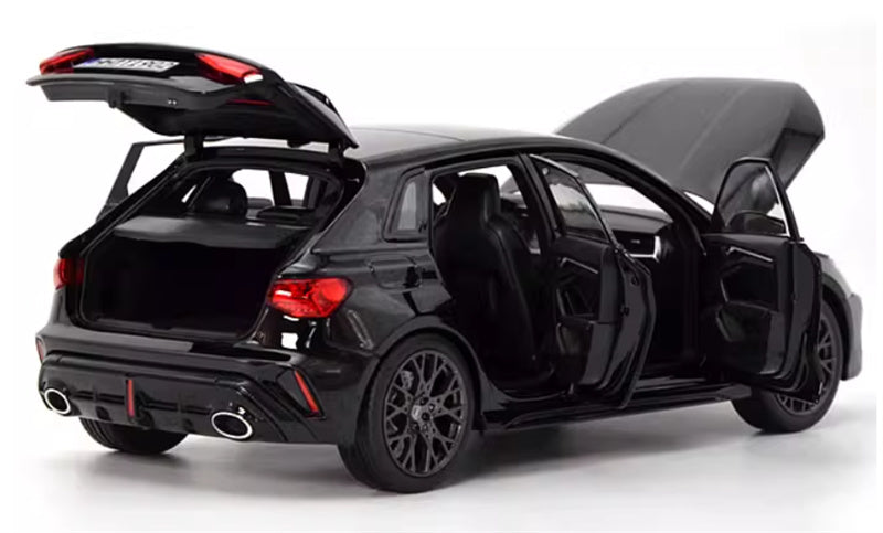 NOREV 2025 Audi RS3 A3 black 1:18 Car Pre-built Model view7