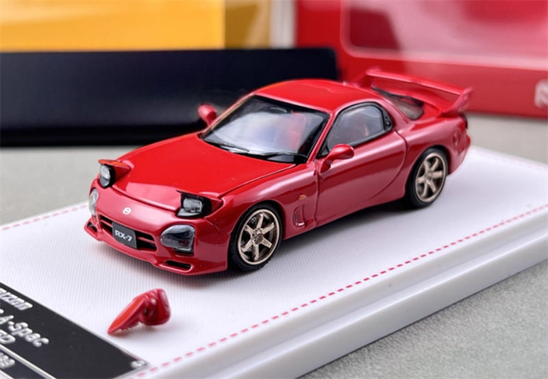 Focal Horizon Mazda RX-7 FD3S Speed Open Edition Red Limited Edition 499PCS ONLY 1:64 Car Pre-built Model view1