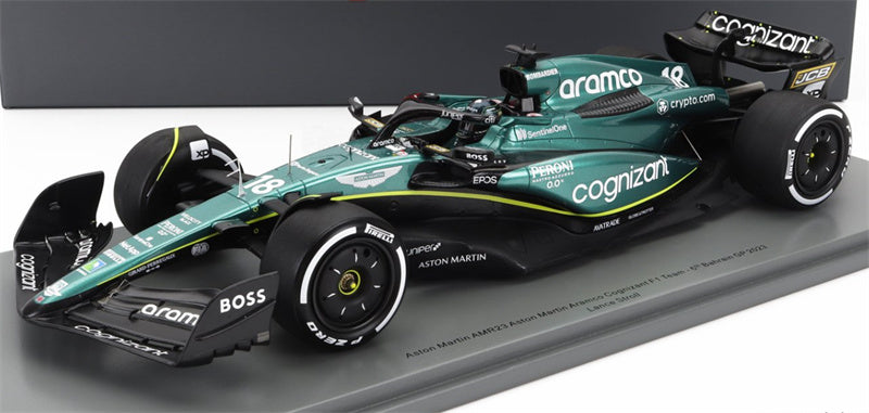 1:18 Aston Martin AMR23 2023 Spark Bahrain GP Resin Car Model view1