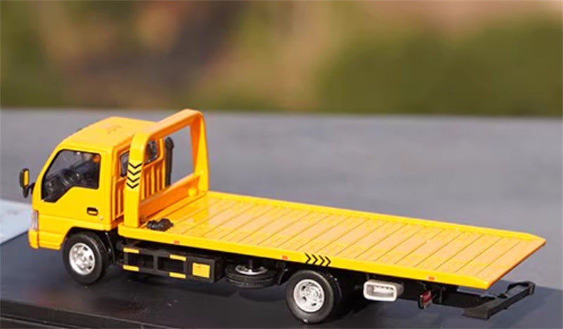 GCD Isuzu N Series REWARD Flatbed Truck Lorry Engineering Yellow LHD 1:64 Truck Pre-built Model view8
