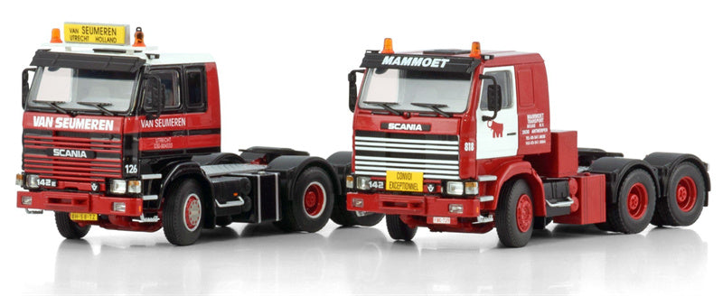 Mammoet SCANIA 2 Series Classic Truck Tractor Set Mammoet & Van Seumeren 1:50 Truck Pre-built Model