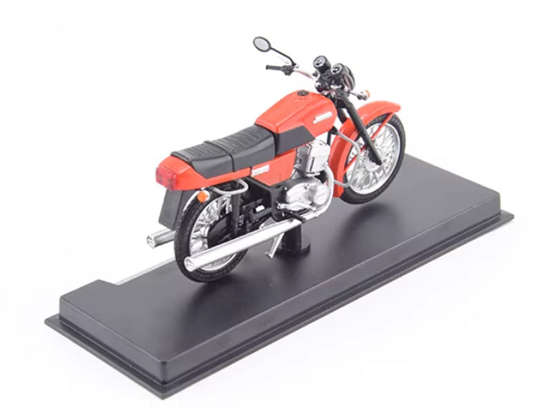 Modimio Soviet large motorcycle JAWA-638 Czech Red motorcycle Pre-built Airliner Model Display view4