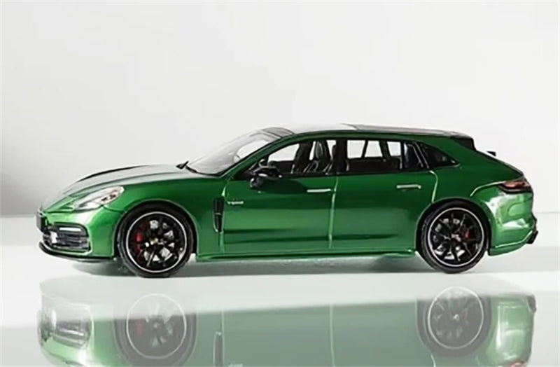1:64 Porsche Panamera Travel version Limited Edition 599pcs ONLY  Scarab Green Rhino Model DIECAST Model