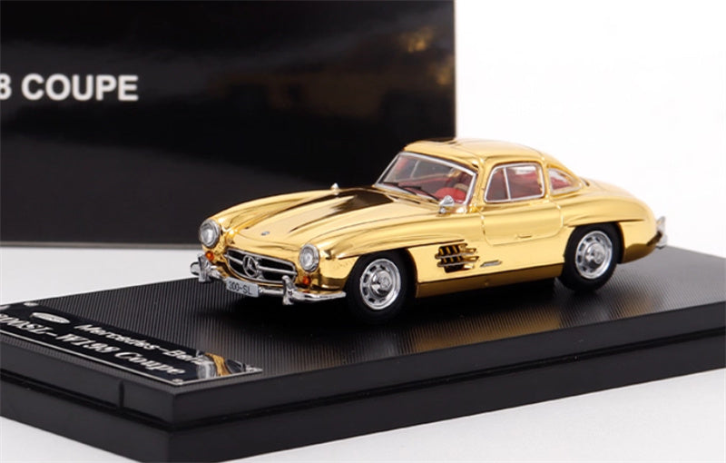 SEEKER Mercedes Benz 300SL first generation W198 COUPE Hardtop version gold plating 1:64 Car Pre-built Model view1