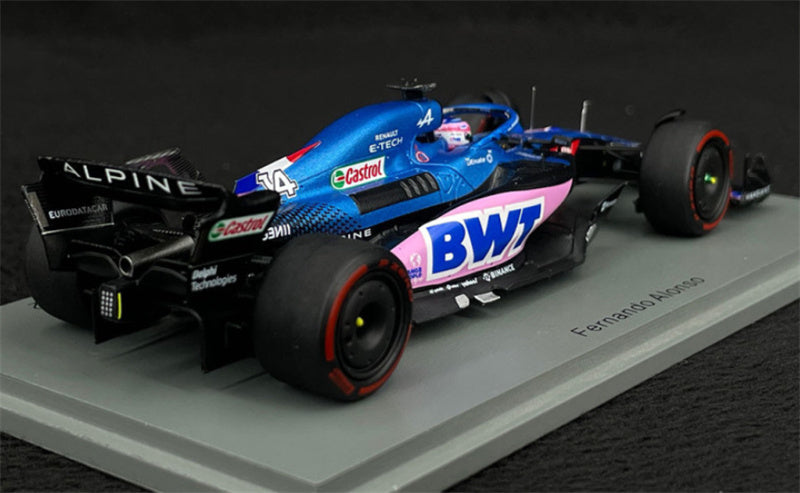 Spark BWT Alpine A522 Alpine 5th Brazilian GP 2022 Alonso 1:43 Car Model view2
