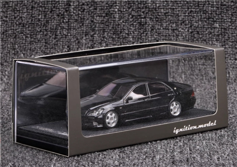 IGNITION MODEL Toyota Crown GRS180 3.5 Black with OZ Wheel 1:43 Car Model view8