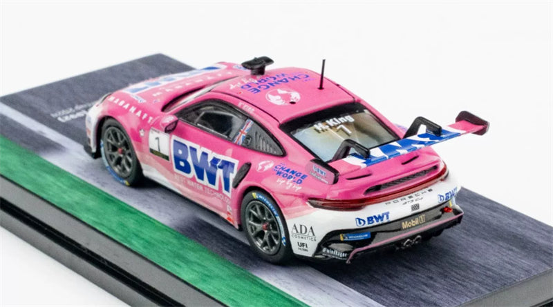 1:64 Porsche 911 GT3 Cup (992) 2024 pink Tarmac Works DIECAST Civil Car Model