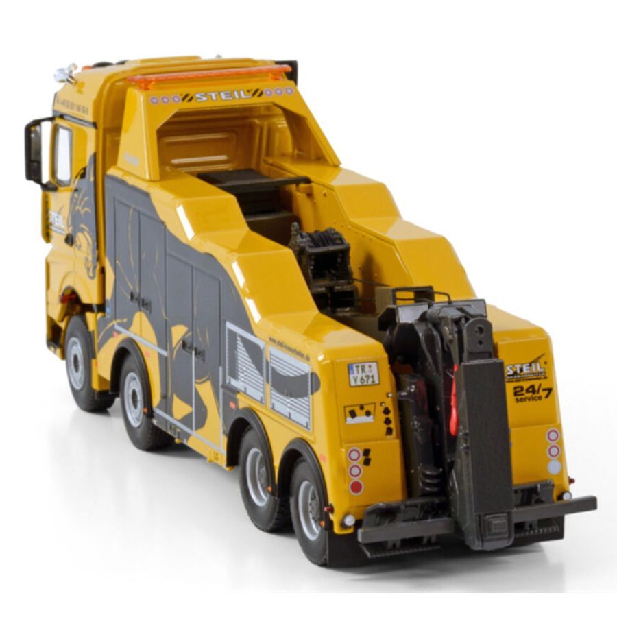 WSI MERCEDES BENZ AROCS MP4 STREAM SPACE 8X4 FALKOM Steil 1:50 DIECAST Truck