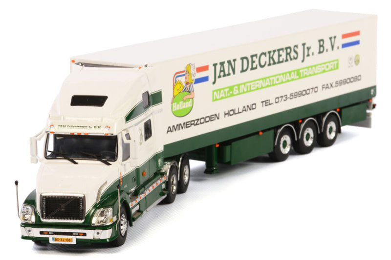 WSI VOLVO VN 780 6X4 REEFER TRAILER - 3 AXLE Jan Deckers 1:50 Truck Pre-built Model