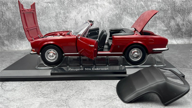 NOREV Peugeot 504 Cabriolet 1972 red 1:18 Car Pre-built Model view6