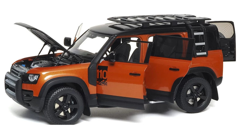 1:18 Land Rover Defender 110 2020 Orange/Black Almost Real Limited Edition 600PCS ONLY DIECAST Model