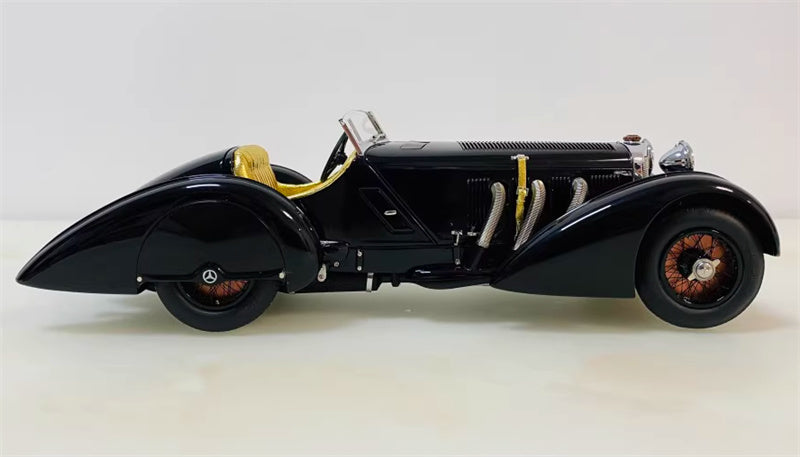 CMC Mercedes Benz SSK Trossi 1932 The Black Prince 25th Anniversary Commemorative w/ Gold Coin black Limited Edition 600PCS ONLY 1:18 Car Pre-built Model view6