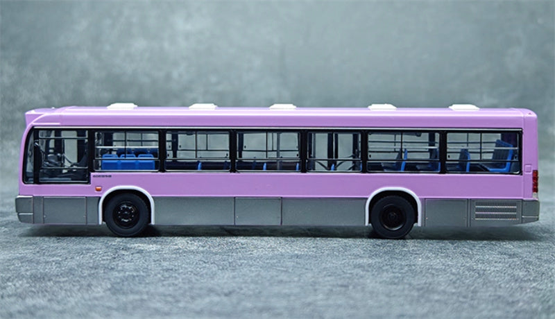 AUTO-GLIMPSE Huanghai DD6121HS City Bus Non air-conditioned version Purple 1:64 Bus Pre-built Model view6