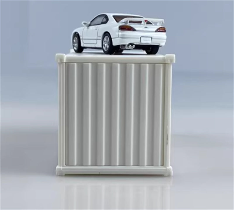 CATERPILLAR NISSAN SILVIA S15 white Right hand drive 1:64 Car Pre-built Model