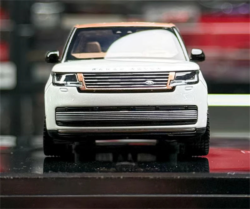 1:43 Land Rover Range Rover Honor Genesis 2022 White Gold Top  LCD MODELS Extended Edition DIECAST Car Model
