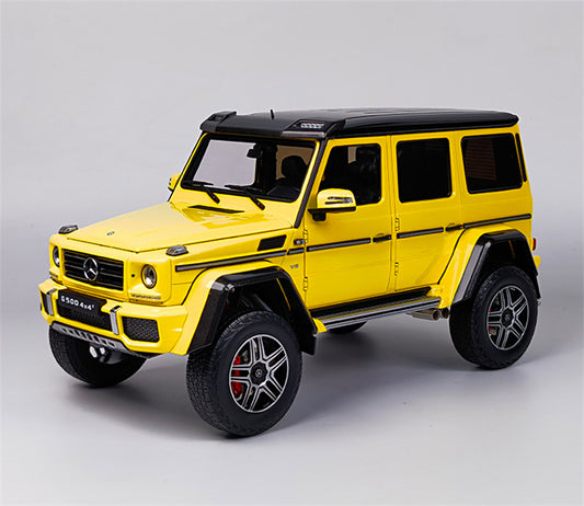 Almost Real Mercedes Benz G500 4X4 SUV Yellow 1:18 DIECAST CAR