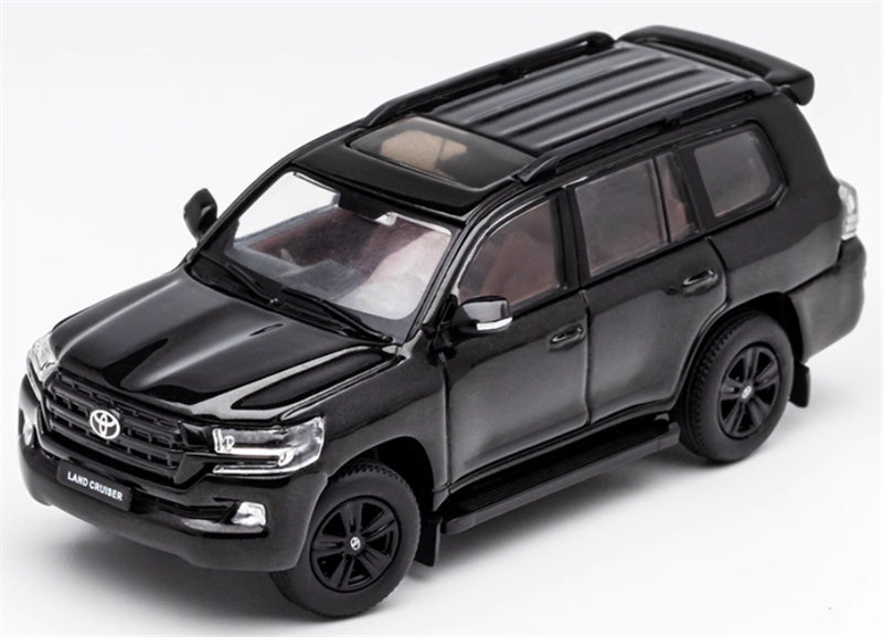 GCD Toyota Land Cruiser LC200 Spare Tire Edition left-hand drive Black 1:64 Car Pre-built Model view1