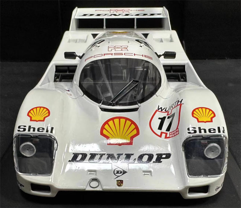 NOREV Porsche 962C Winner Supercup Nurburgring racing 1987 #17 H.J.Stuck Shell Dunlop Bilstein Wurth Turbolader Schmithelm Bosch speedline 1:18 Car Pre-built Model view6