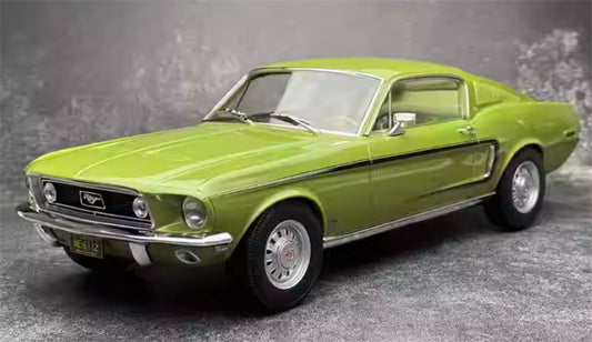 NOREV 1968 Ford Mustang Fastback GT light green 1:12 Car Pre-built Model view1