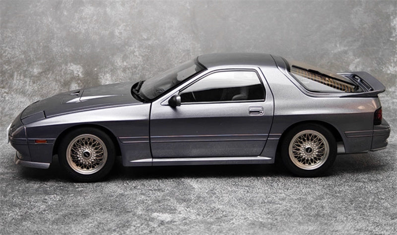 WHELART Mazda Savanna RX-7 FC3S Unlimited Edition Metallic Gray Limited Edition 1:18 Car Pre-built Model view6