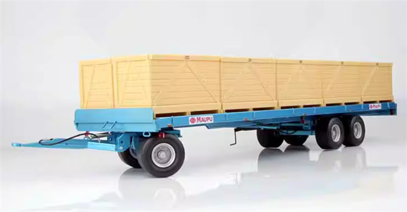 REPLICAGRI MAUPU PLATEAU agricultural large blue trailer 1:32 Truck Pre-built Model