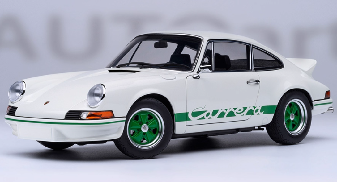 AUTOART Porsche 911 CARRERA 2.7 RS White 1:18 Car Pre-built Model view1