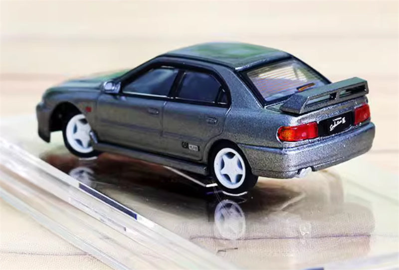 BM Creations MITSUBISHI LANCER EVO II LEFT HAND DRIVE Silver 1:64 Car Pre-built Model