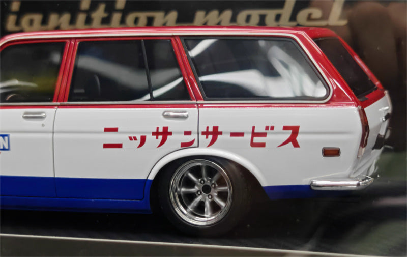 IGNITION MODEL Datsun Bluebird (510) Wagon Red White Blue Limited Edition 60PCS ONLY 1:18 Car Pre-built Model view3