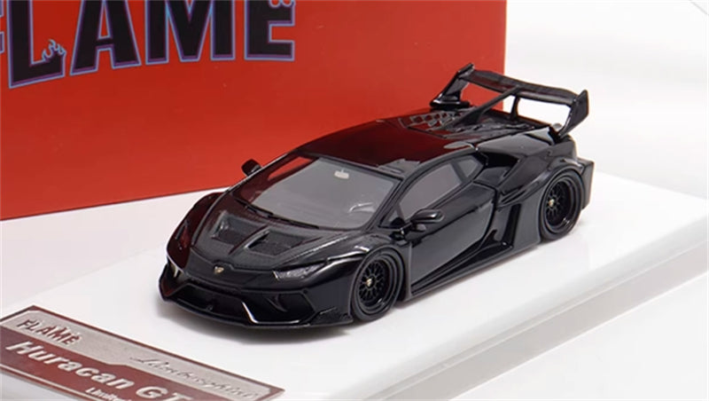 FALME Lamborghini LBWK Huracan GT LP610 Glossy Black Limited Edition 199pcs ONLY 1:64 Car Pre-built Model