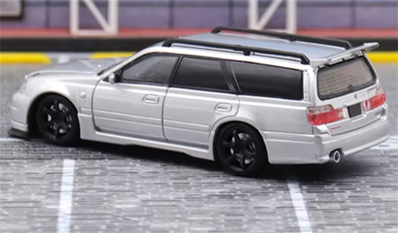 1:64 Nissan Stagea R34 Wagon Silver SW DIECAST Limited Edition 999pcs ONLY Model