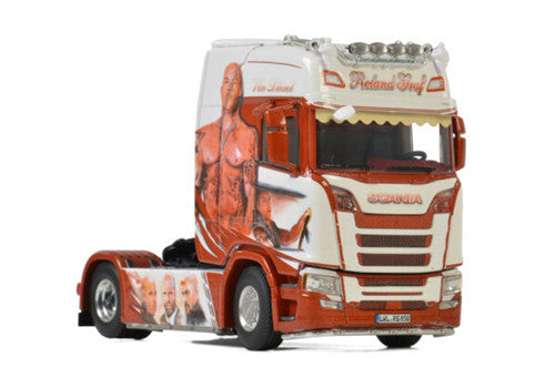 WSI SCANIA S HIGHLINE CS20H 4X2 space cab ROLAND GRAF 1:50 Truck Pre-built Model