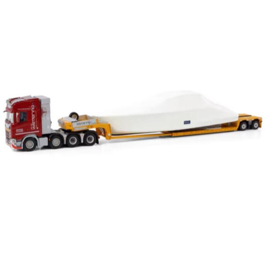 WSI SCANIA S HIGHLINE 8X4 LOW LOADER EURO - 2 AXLE VAN DE WETERING TRANSPORT 1:50  DIECAST Truck Lorry