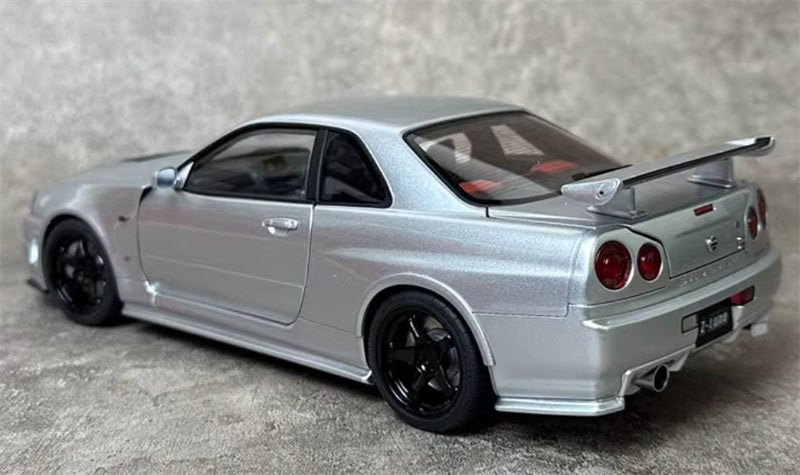 AUTOART NISMO GTR R34 Z-TUNE SILVER 1:18 Car Pre-a Model