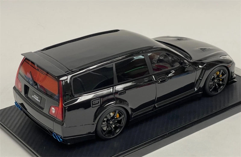 1:18 Nissan Stagea GT-R35 Custom Version Wagon  Metallic Black IVY Merit Limited Edition 50PCS ONLY Resin Model