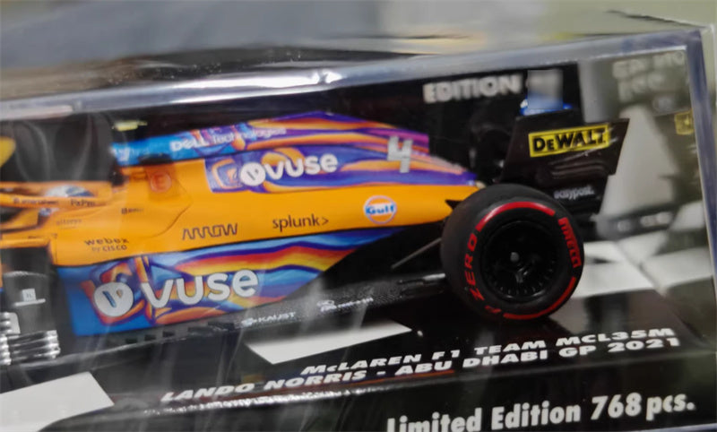 MINICHAMPS MCLAREN MCL35M ABU DHABI GP 2021 LTD 768PCS 1:43 Car Model view10