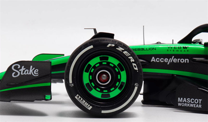 1:18  Stake Kick Sauber C44 Zhou #24 GP 2024 Green  MINICHAMPS  Resin Car Model