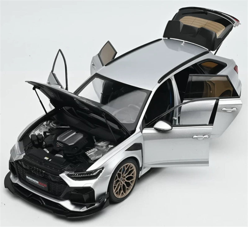 1:18 Audi DarwinPRO RS6  Silver/Black Cover HF2 wheel hub KiloWorks  DIECAST Model