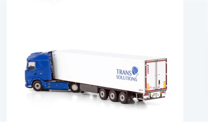 WSI DAF XG 4X2 REEFER TRAILER - 3 AXLE TRANS SOLUTIONS 1:50 Truck Pre-built Model