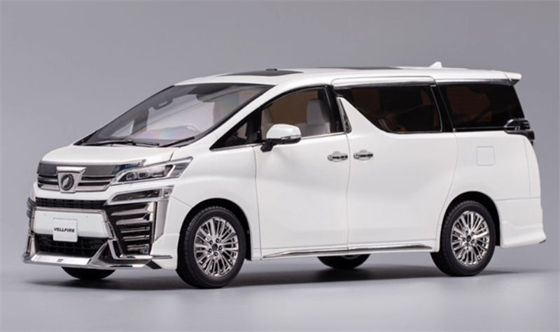 KengFai Toyota Vellfire MPV Business Vehicle white Right hand drive 1:18 Car Pre-built Model view1