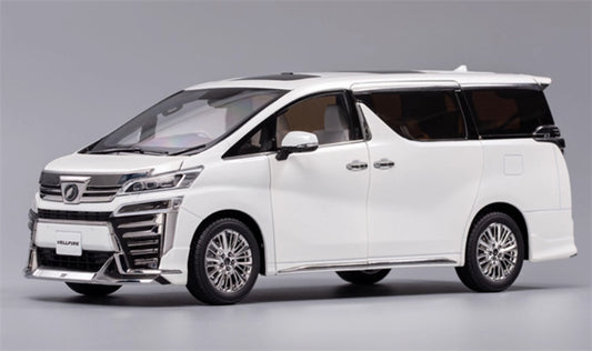 KengFai Toyota Vellfire MPV Business Vehicle white Right hand drive 1:18 Car Pre-built Model view1