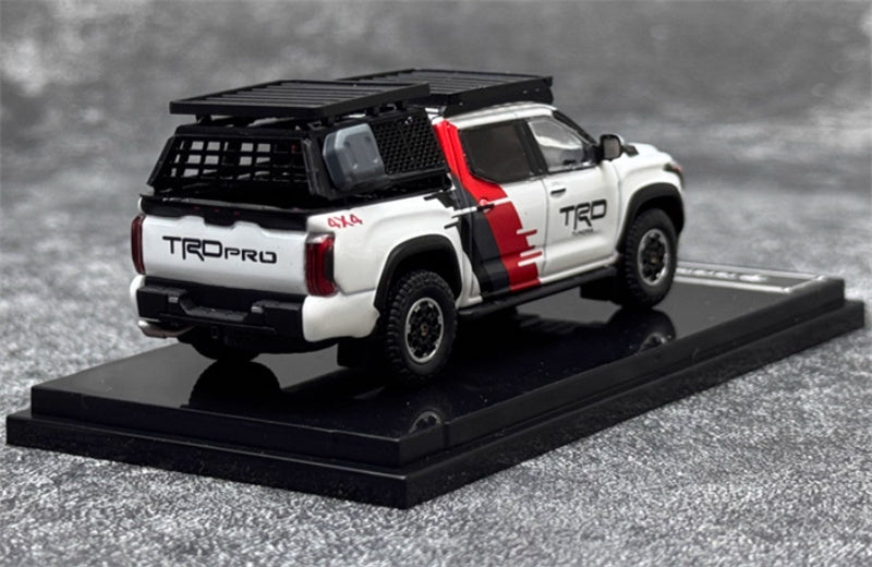 GCD Toyota Tundra TRD PRO pickup left hand drive TRD coating with accessories 1:64 Car Pre-built Model view4