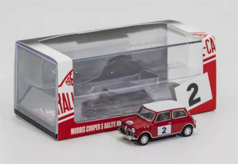 GCD Morris Cooper S Rallye Monte-Carlo 1966 #2 Red Right hand drive 1:64 Car Pre-built Model view4