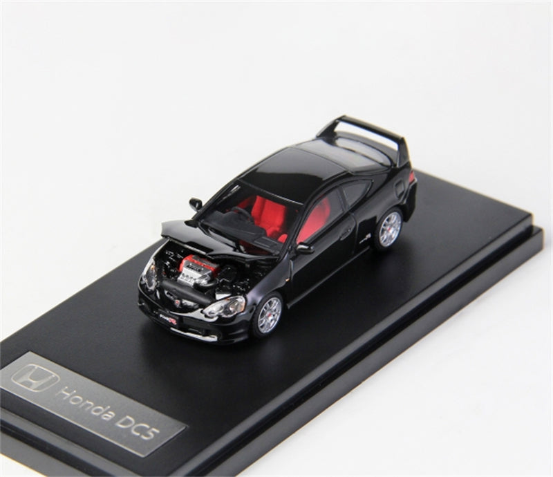 LCD-MODELS Honda Integra Type R DC5 Black 1:64 car Pre-built Model view2
