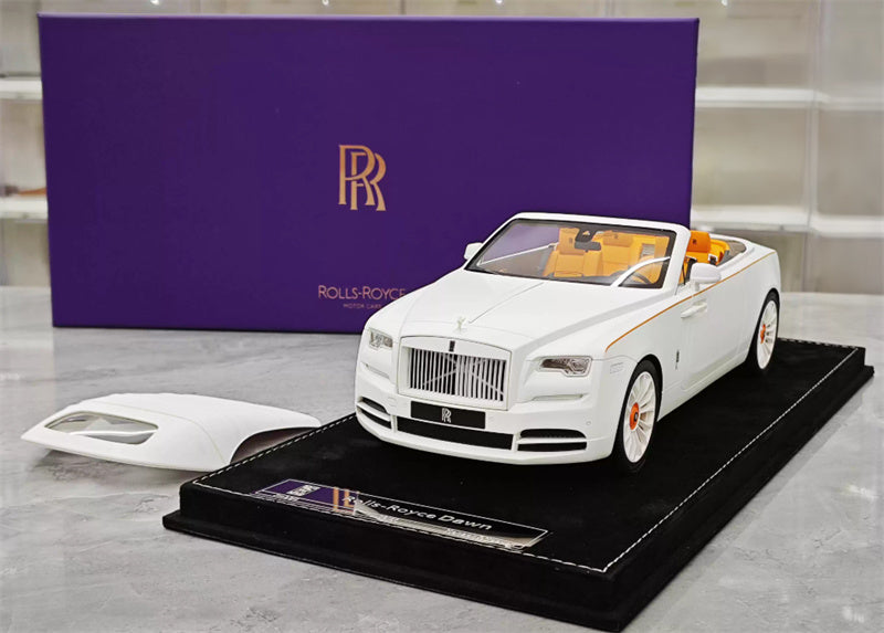 HH Model Rolls Royce Dawn Shadow White Limited Edition 20PCS ONLY 1:18 Car Pre-built Model view3