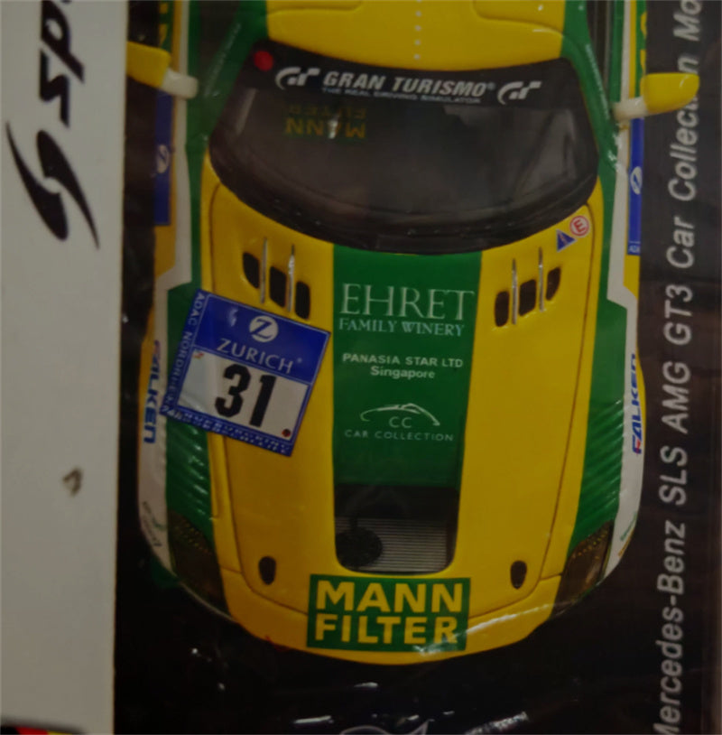 1:43 spark Mercedes Benz SLS AMG GT3 24H Nurburgring 2015 #31 P.SCHMIDT view6