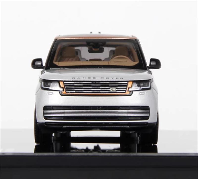 1:43 Land Rover Range Rover Honor Genesis 2022 Silver - Gold Top  LCD MODELS Extended Edition DIECAST Car Model