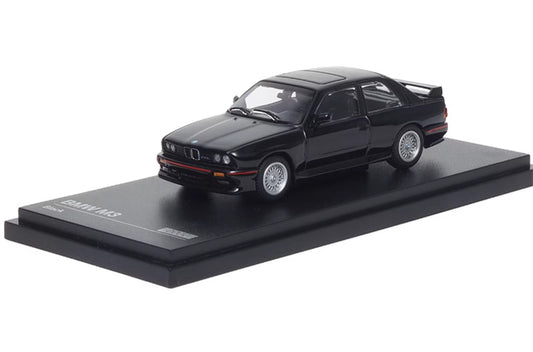 Almost Real BMW M3 E30 Black 1:64 Car Pre-built Airliner Model Display view1